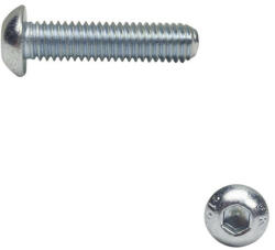 D-fejű belsőkulcsnyílású csavar M8x40 TM - 10.9 (ISO 7380-1, horganyzott)