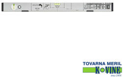 TOVARNA MERIL KOVINE LAGE2V100MI vízszerelő vízmérték (mágneses) (2 libella) (alu), 1000 mm (LAGE2V100MI)