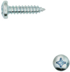 EU gyártó D-fejű lemezcsavar, PH 4, 8x19 (DIN 7981-C, horganyzott)