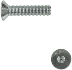 Süllyesztett fejű belsőkulcsnyílású csavar M10x30 TM - 10.9 (ISO 10642, horganyzott)