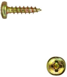  D-fejű faforgácslapcsavar 3x25 PZ TM, sárgára horg