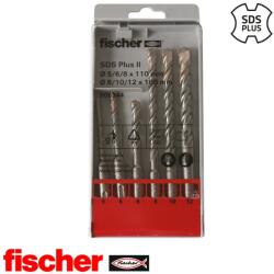 Fischer SET 6 SDS Plus II Pointer 2 élű fúrószár készlet (5, 6, 8, 8, 10, 12)(6 db) (506344)