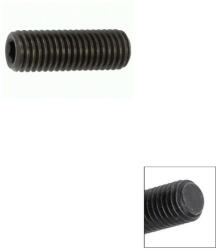  lapos végű hernyócsavar M5x40 (DIN 913, feketére foszfátozott)