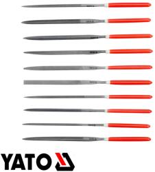 TOYA YT-6165 tűreszelő készlet, 5x180 mm, finom, 10 részes (YT-6165)