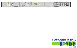 TOVARNA MERIL KOVINE LAGE2V060MI vízszerelő vízmérték (mágneses) (2 libella) (alu), 600 mm (LAGE2V060MI)