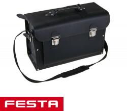 FESTA 37345 szerszámostáska villanyszerelőknek műbőrből, erősített, 43x18x27 cm (37345)