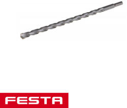 FESTA 20697 kétélű kőzetfúró 14, 0 x 300/240 mm, hengeres szár 10 mm (20697)