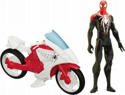Hasbro Set figurina Ultimate Spiderman + motocicleta, 30cm