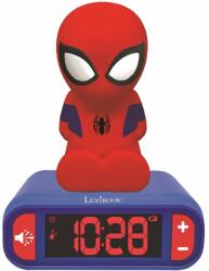Spiderman Ceas desteptator digital cu lumina de noapte, Lexibook, Spiderman (RL800SP_001w)