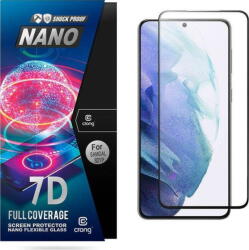 CRONG 7D Nano Flexible Glass Niepękające szkło hybrydowe 9H na cały ekran Samsung Galaxy S21+ (CRG-7DNANO-SGA21P)