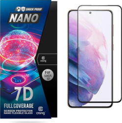 CRONG 7D Nano Flexible Glass Niepękające szkło hybrydowe 9H na cały ekran Samsung Galaxy S21 (CRG-7DNANO-SGA21) - vexio
