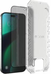 DEVIA Folie iPhone 14 / iPhone 13 / iPhone 13 Pro Devia Sticla Van Series Full Privacy, kit montare, Black (DVFVPIXIVB)