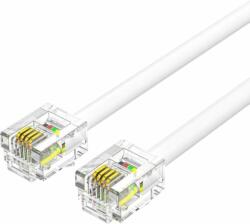 Vention Flat 6P4C Telephone Patch Cable 15M White (IQBWN)