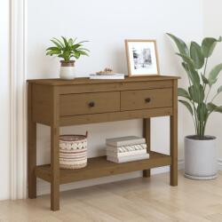 vidaXL Masă consolă, maro miere, 100x35x75 cm, lemn masiv de pin (814627)