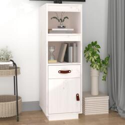 vidaXL Dulap înalt, alb, 34x40x108, 5 cm, lemn masiv de pin (820153) Comoda