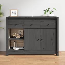 vidaXL Servantă, gri, 100x35x74 cm, lemn masiv de pin (814556) Comoda