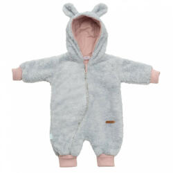 NEW BABY Luxus baba téli kezeslábas New Baby Teddy bear szürke rózsaszín - pindurka - 11 790 Ft