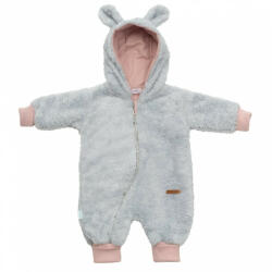 NEW BABY Luxus baba téli kezeslábas New Baby Teddy bear szürke rózsaszín - pindurka - 11 890 Ft