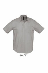 SOL'S Férfi ing SOL'S SO16010 Sol'S Brisbane - Short Sleeve Oxford Men'S Shirt -3XL, Silver