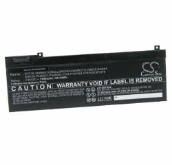 VHBW Laptop akkumulátor Dell 0H6K6V, 0RY3F9, 0VRX0J, 0WMRC77I - 7900mAh, 7.6V, Li-ion (WB-888200083)