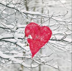  Szalvéta 33x33cm 20db/csomag HEART IN TREE, Szív fán (AMB.33316650)