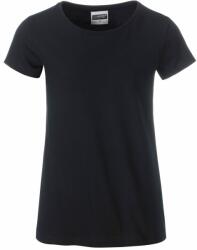 James & Nicholson (Daiber) Klasszikus lány biopamut póló 8007G - Fekete | 2XL (1-8007G-1754886)