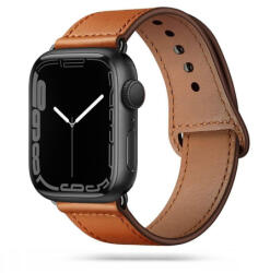 Tech-Protect Leatherfit szíj Apple Watch 38/40/41mm, barna - mobilego