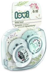 LOVI Dinamikus nyugtató cumi 2db (6-18 hónap) Wild Soul - Blue