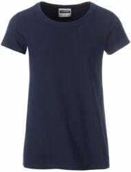 Daiber Tricou clasic de fată din bumbac organic 8007G - Albastru închis | M (8007G-1754931)