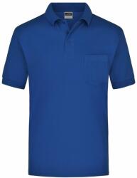 James & Nicholson (Daiber) Tricou pentru bărbați polo cu buzunar JN026 - Albastru regal | S (1-JN026-51635)