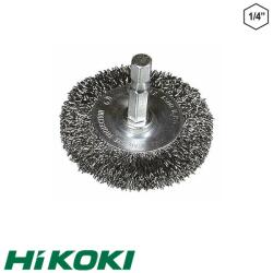 HIKOKI Proline 751320 korongkefe, Ø 75 mm (acél huzal) (1/4"-os hatlapú befogás) (751320)