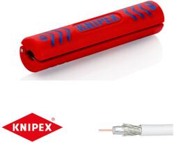 KNIPEX 16 60 100 szigetelés eltávolító koax kábelekhez (100 mm) (16 60 100)