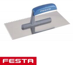 FESTA 31101 glettvas 280x130 mm - fogazott 4x4 mm (inox) (31101)