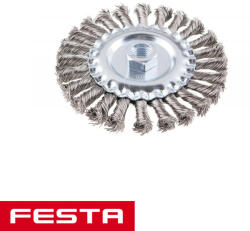 FESTA 22040 körkefe, M14 - 125 mm sodrott inox (22040)