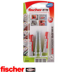 Fischer DuoPower 10x50 WH K derékszögű kampóval (2 darab) (535002)