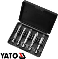 TOYA YT-06035 törtcsavar kiszedő készlet, 5 részes - 1/4" bit befogású (YT-06035)