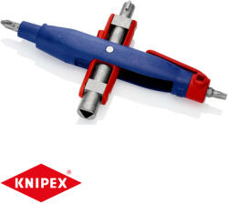 KNIPEX 00 11 07 csapos kapcsolószekrény kulcs (használatos szekrényekhez és elzáró rendszerekhez) (00 11 07)