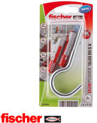 Fischer DuoPower 10x50 RH G K nagy körkampóval (2 darab) (535483)