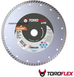 WEILER TOROFLEX Favorit Turbo gyémánttárcsa (beton, tégla), 180x22, 2 mm (010301-0028)