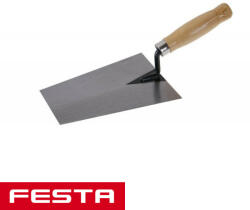 FESTA 32015 kőműves kanál - 160x130 mm (fa nyéllel) (32015)