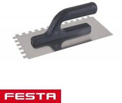 FESTA 31009 glettvas 270x125 mm - fogazott 10x10 mm (inox) (31009)
