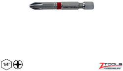Z-TOOLS PREMIUM 040303-0417 bit behajtó, PH1x50 mm (1/4") (040303-0417)