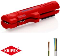 KNIPEX 16 64 125 kábelcsupaszító szerszám lapos és kerek kábelekhez (125 mm) (16 64 125)