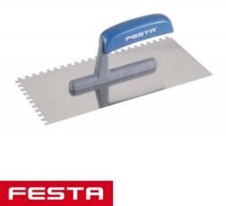FESTA 31111 glettvas 280x130 mm - fogazott 6x6 mm (inox) (31111)