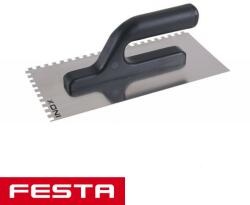 FESTA 31007 glettvas 270x125 mm - fogazott 6x6 mm (inox) (31007)