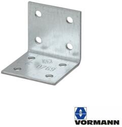 Vormann 070904000 derékszögű szöglemez, 40x40x40 mm (2, 0 mm vtg, horganyzott) (070904000)