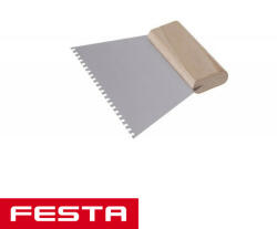FESTA 31641 spatulya, fogazott 4x4 mm - 180 mm (31641)