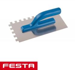 FESTA 31053 glettvas 280x130 mm - fogazott 12x12 mm (inox) (31053)