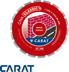 Carat BRICK/ASPHALT CNA CLASSIC profi gyémánttárcsa Ø350x30 mm (aszfalt, tégla) (szegmentált) (CNAC350500)