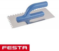 FESTA 31041 glettvas 280x130 mm - fogazott 8x8 mm (inox) (31041)